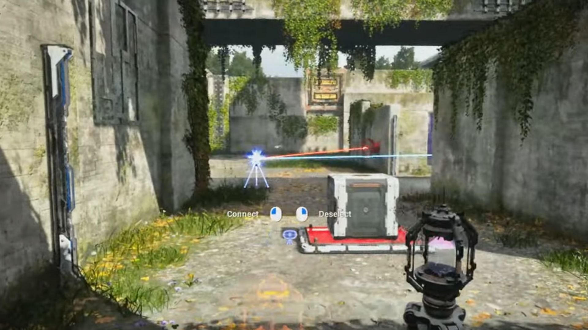 Place the cubic device into the empty cubic slot (Image via Devolver Digital)